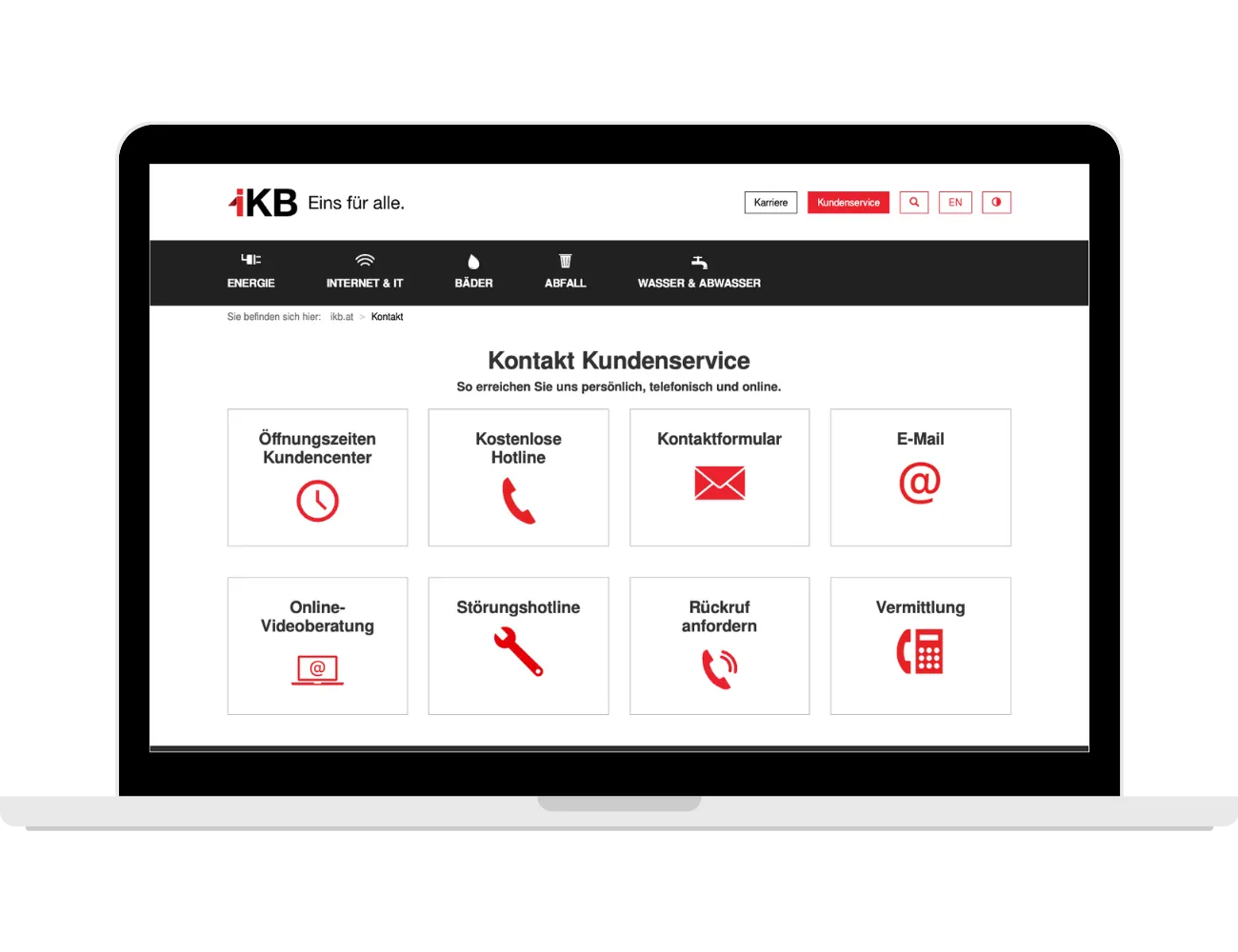 IKB Website Kontakt